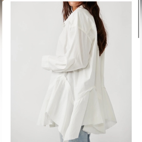 Freya poplin bottom blouse by Free People S - Picture 2 of 8